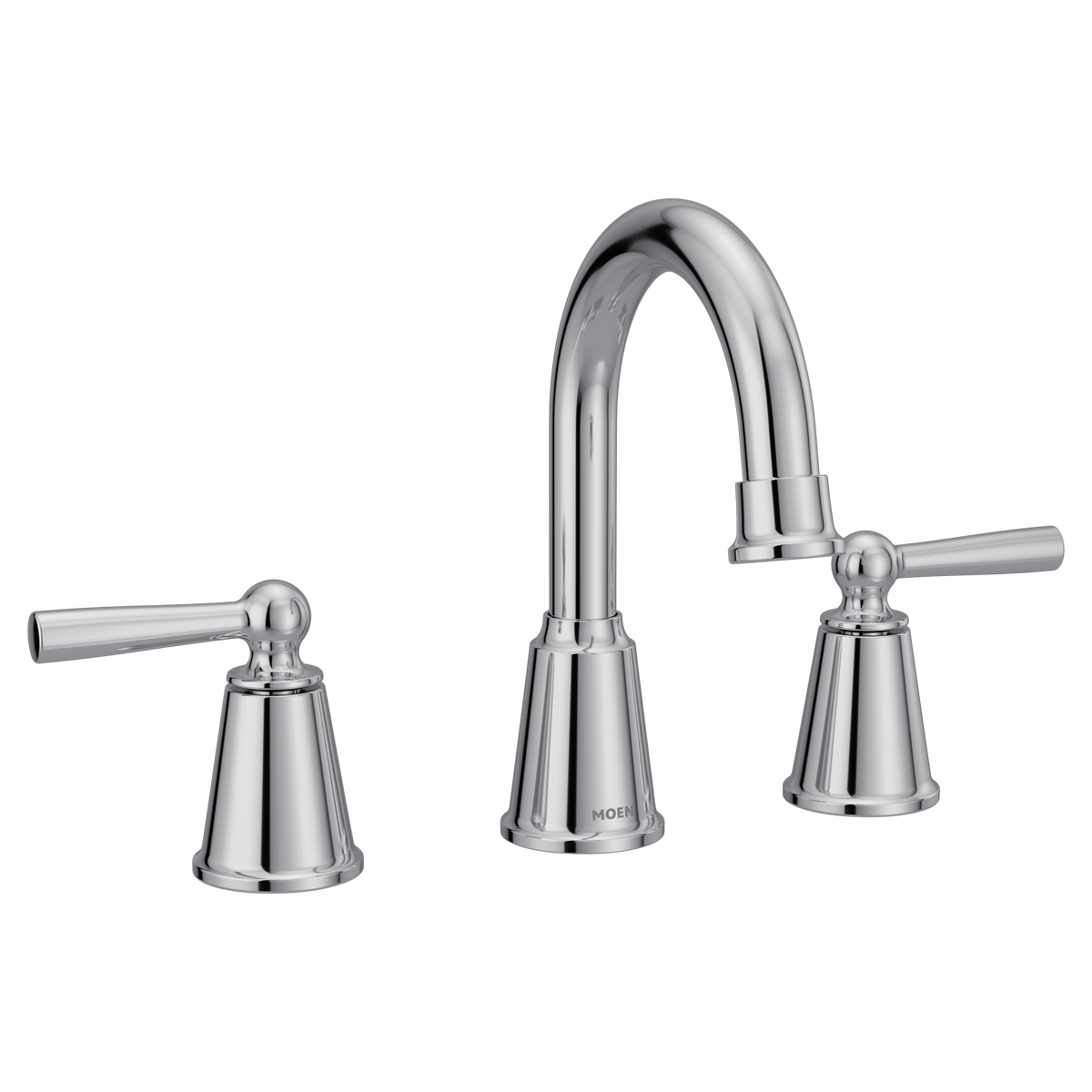 Moen 84349 Caldwell Chrome Two-Handle High Arc Bathroom Faucet
