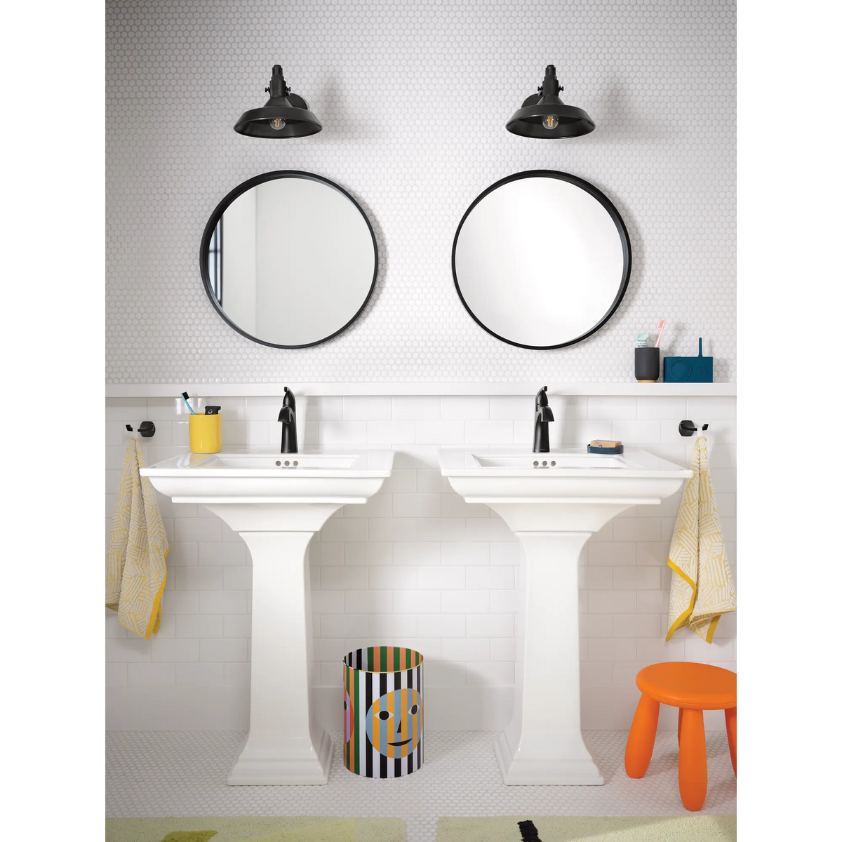 Moen 84505BL Lindor Matte Black One-Handle High Arc Bathroom Faucet