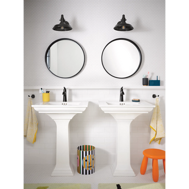 Moen 84505BL Lindor Matte Black One-Handle High Arc Bathroom Faucet