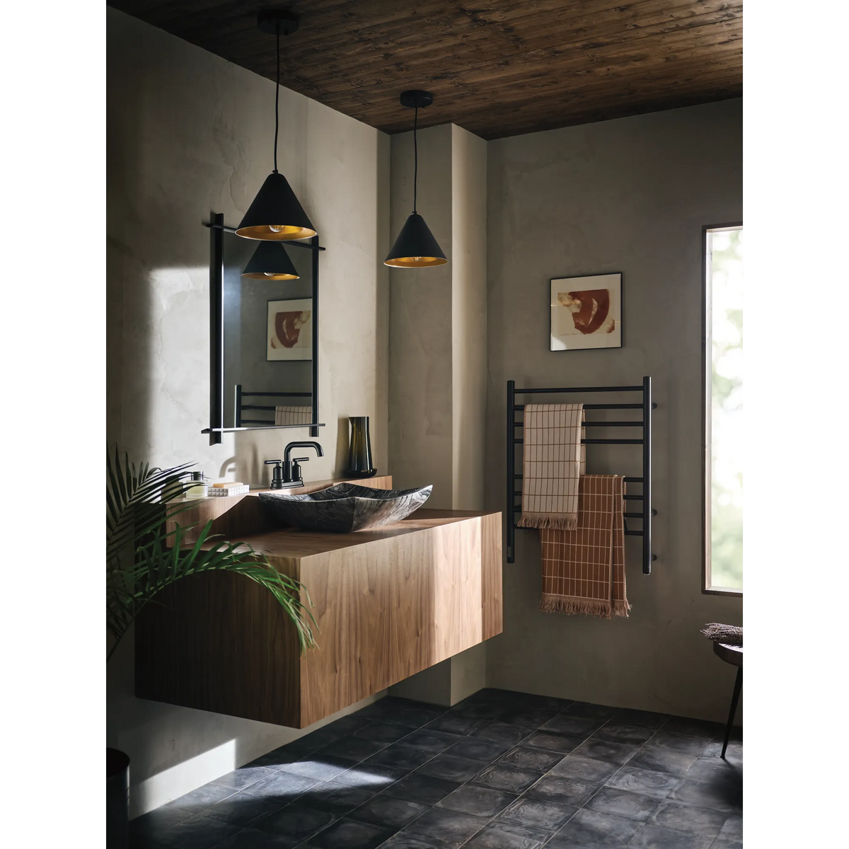 Moen 84519BL Breese Matte Black Two-Handle High Arc Bathroom Faucet