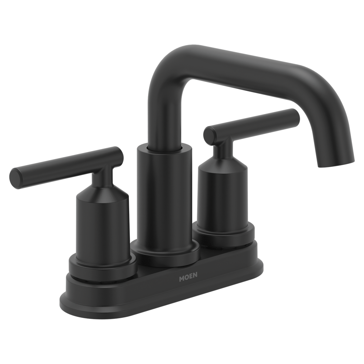 Moen 84519BL Breese Matte Black Two-Handle High Arc Bathroom Faucet