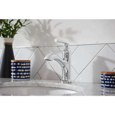Moen 84535 Hilliard Chrome One-Handle High Arc Bathroom Faucet