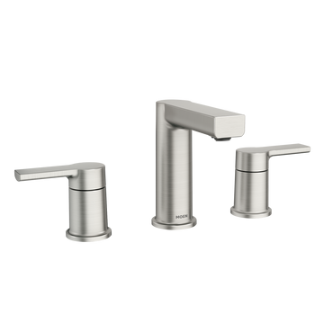 Moen 84629SRN Rinza Spot Resist Brushed Nickel Two-Handle Bathroom Faucet