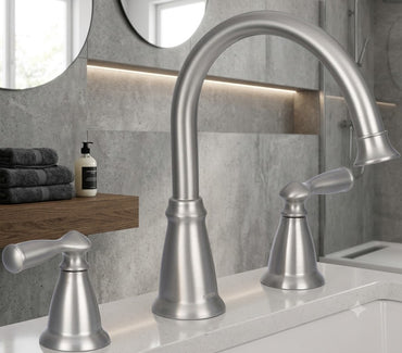 Moen 86924 Banbury Chrome Roman Tub Faucet Two Handle High Arc Deck Mount New