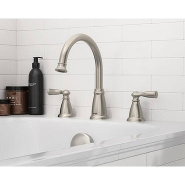 Moen Banbury Brushed Nickel 2-Handle Roman Tub Faucet (86924SRN)