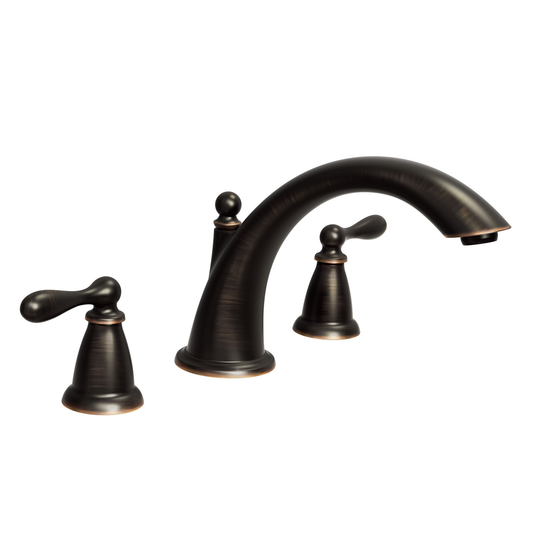 MOEN 86440BRB Caldwell Mediterranean Bronze Two-Handle High Arc Roman Tub Faucet - 1