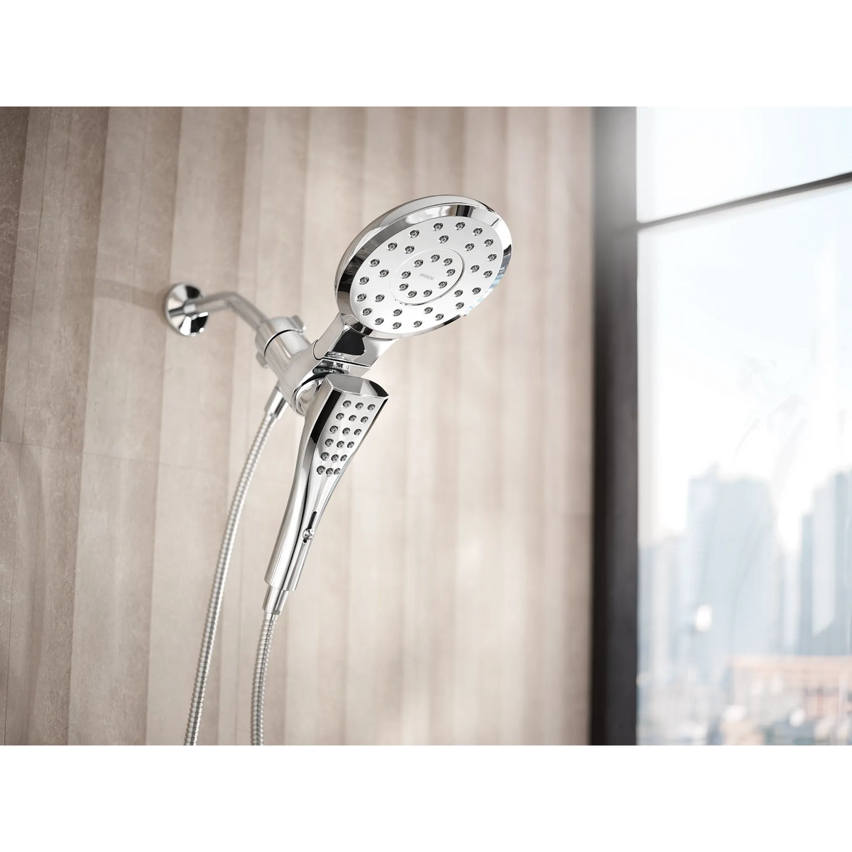 Moen 220C3 Verso Chrome Combination Shower Rainshower Handheld Magnetix - 7
