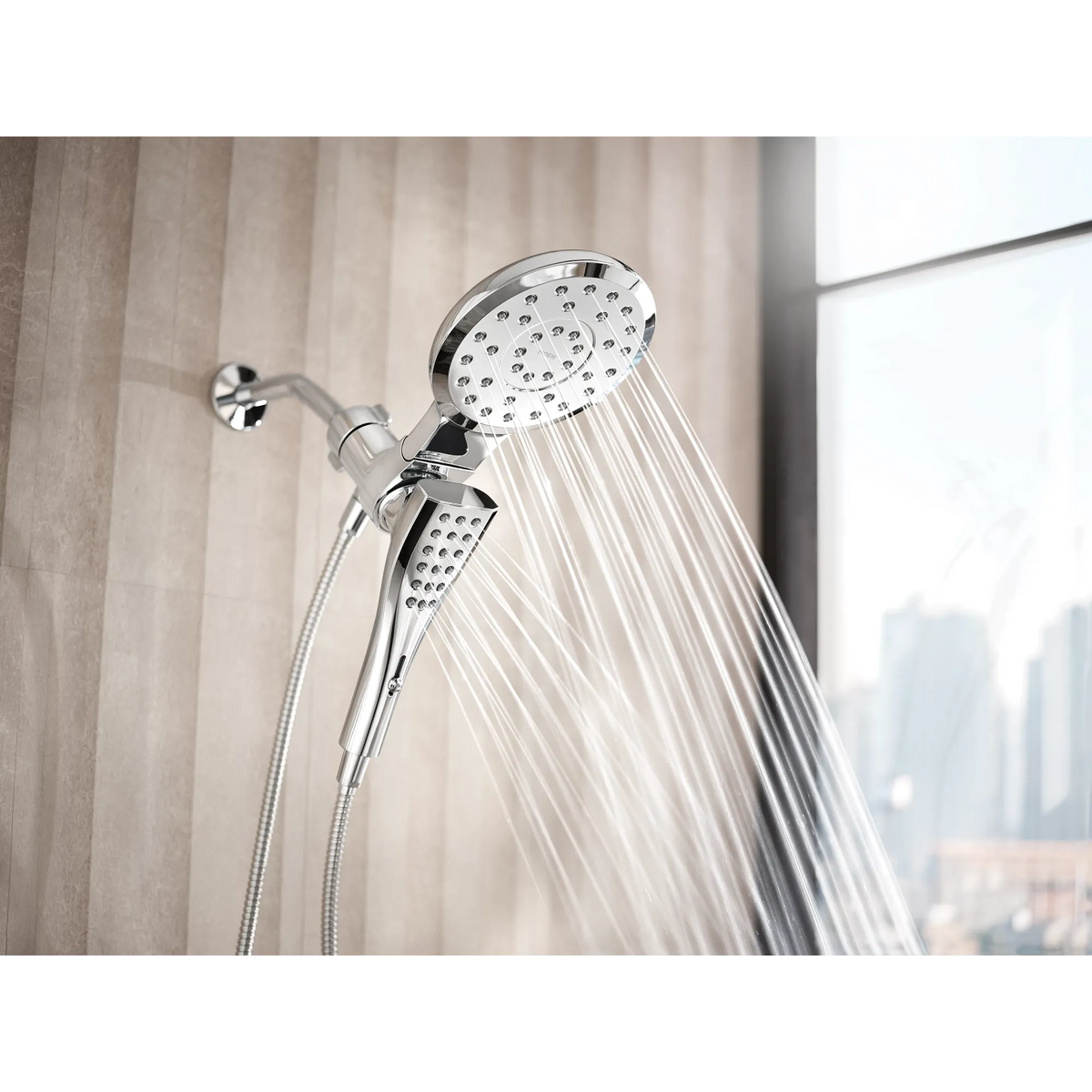 Moen 220C3 Verso Chrome Combination Shower Rainshower Handheld Magnetix - 8