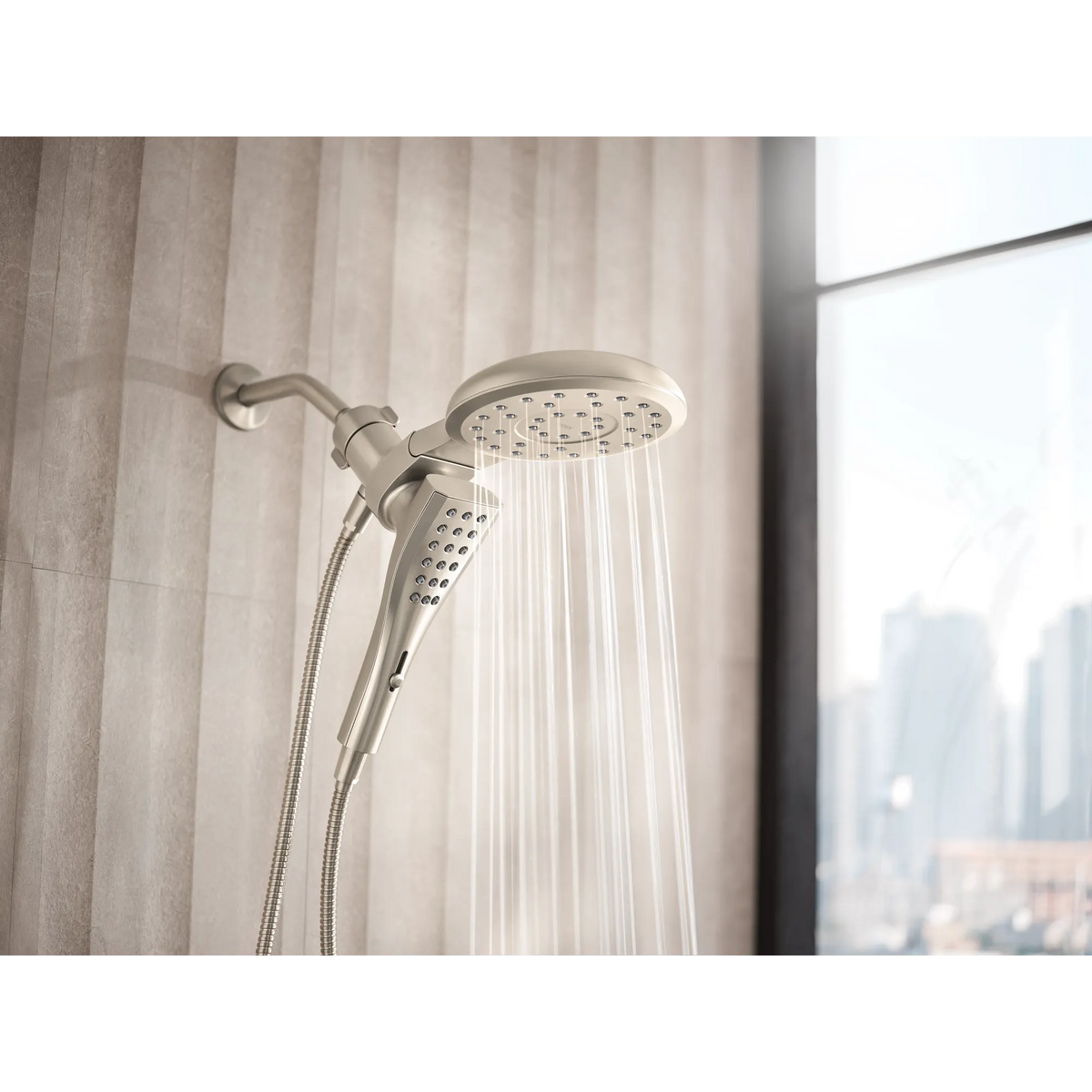 Moen 220C3BN Verso Combo 2.5 GPM Shower Head W/ Magnetic Handheld Brushed Nickel - 6