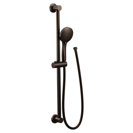 Moen 3558EPORB Oil Rubbed Bronze Handheld Shower Head Slide Bar 5-Spray - 1
