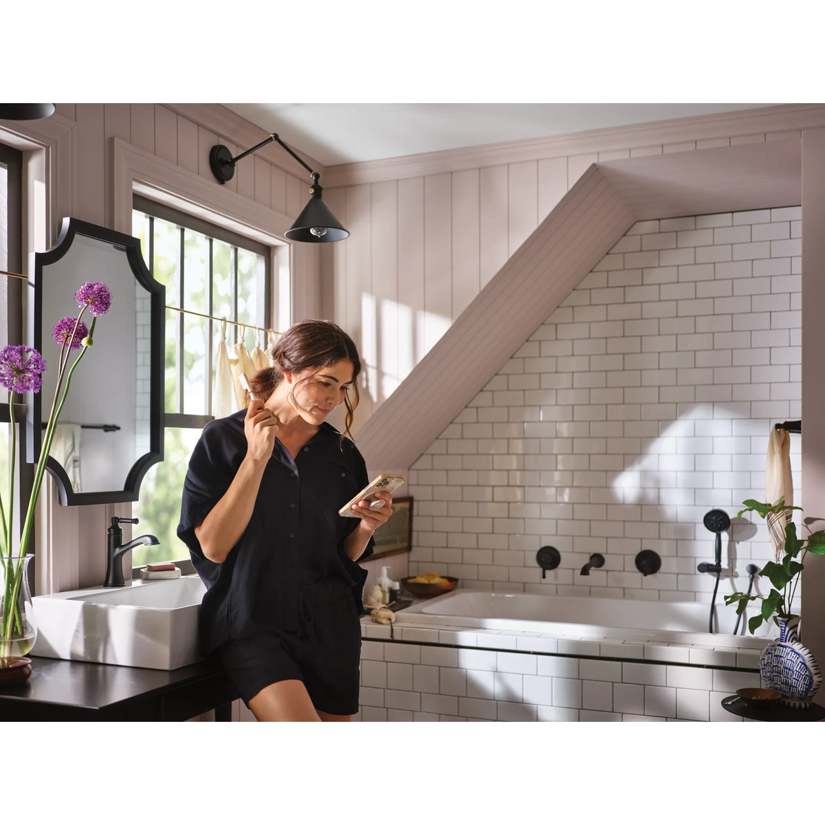 Moen 3636EPBL Matte Black Eco Performance Handheld Shower - 9