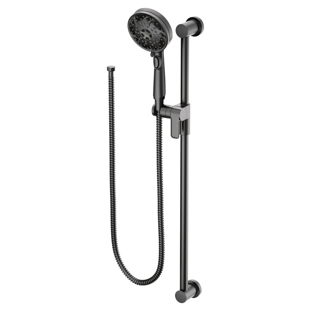 Moen 3670EPBL Handheld Shower Head Slide Bar Matte Black 5-Spray - 3