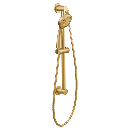 Moen 3868EPBG Brushed Gold Handheld Shower Head with Slide Bar WaterSense - 1