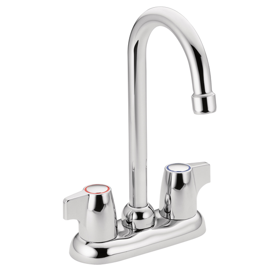 Moen 4903 Chateau Chrome Two-Handle High Arc Bar Faucet - 1