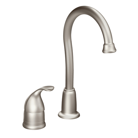 Moen 4905SRS Camerist High Arc Bar Faucet Spot Resist Stainless One Handle - 1