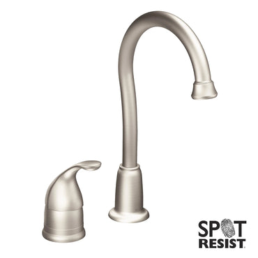 Moen 4905SRS Camerist High Arc Bar Faucet Spot Resist Stainless One Handle - 2