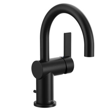 Moen 6221BL Cia Single Handle High Arc Bathroom Faucet Matte Black - 1