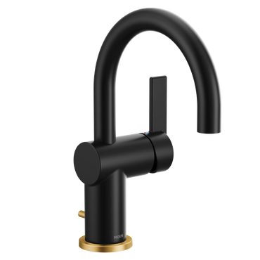 Moen 6221BL Cia Single Handle High Arc Bathroom Faucet Matte Black - 2