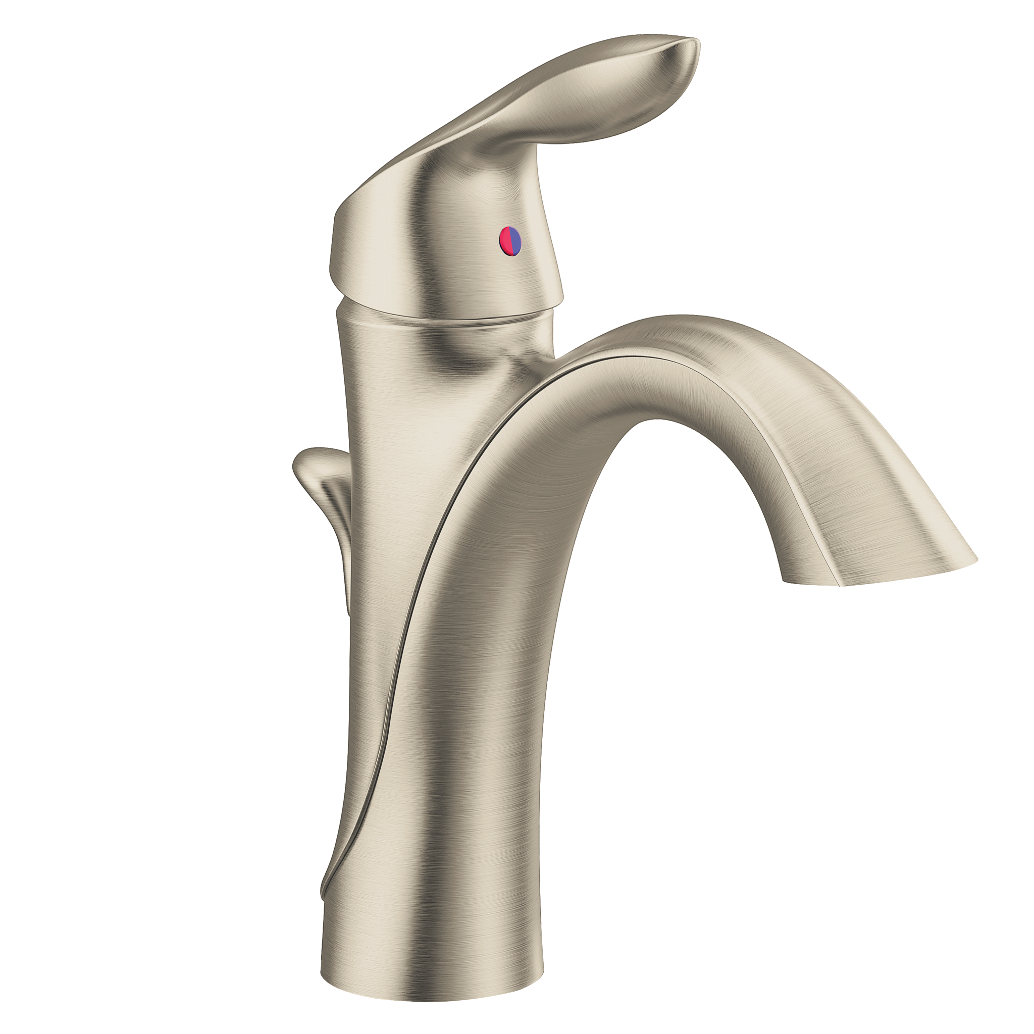 Moen 6400BN Eva Single Handle High Arc Bathroom Faucet Brushed Nickel - 1