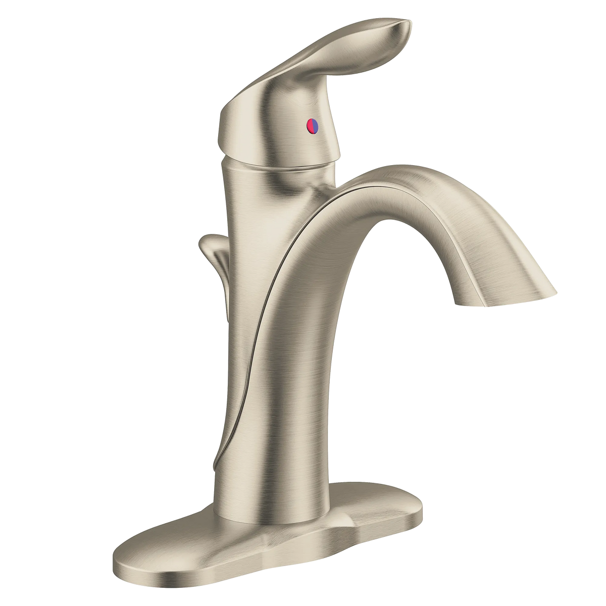 Moen 6400BN Eva Single Handle High Arc Bathroom Faucet Brushed Nickel - 5
