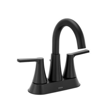 Moen 64432BL Jase Bathroom Faucet Matte Black Centerset High Arc - 2