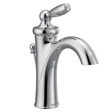 Moen 6600 Brantford Single Handle High Arc Bathroom Faucet Chrome - 1