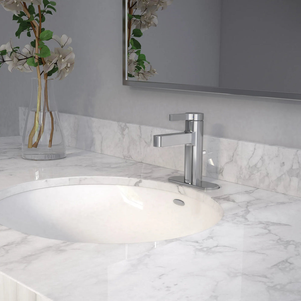 Moen 6710 Vichy Single Handle Bathroom Faucet Chrome Polished - 3