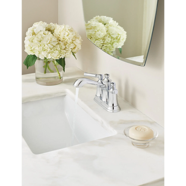 Moen 6802 Dartmoor Two-Handle High Arc Bathroom Faucet Chrome - 2