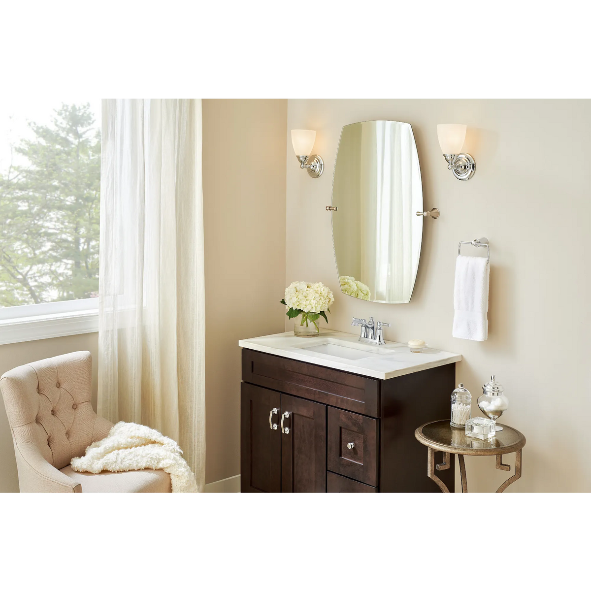 Moen 6802 Dartmoor Two-Handle High Arc Bathroom Faucet Chrome - 4