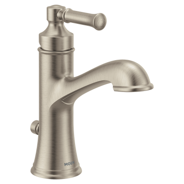 Moen 6803BN Dartmoor Single Handle High Arc Bathroom Faucet Brushed Nickel - 1