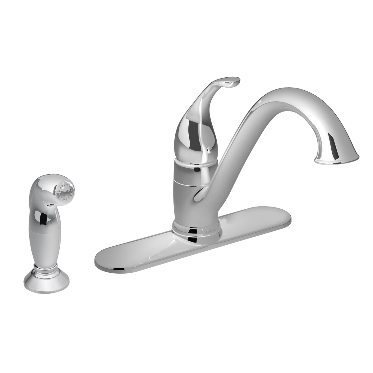 Moen 7840 Camerist Single Handle Kitchen Faucet Chrome Low Arc - 1