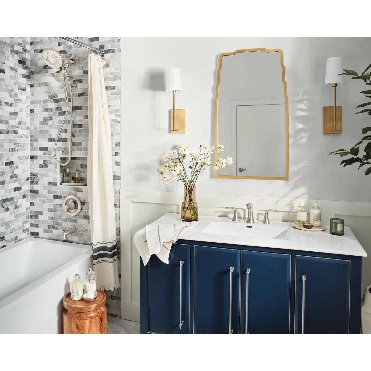Moen 82137SRN Graeden Posi-Temp Tub Shower Trim Spot Resist Brushed Nickel - 2