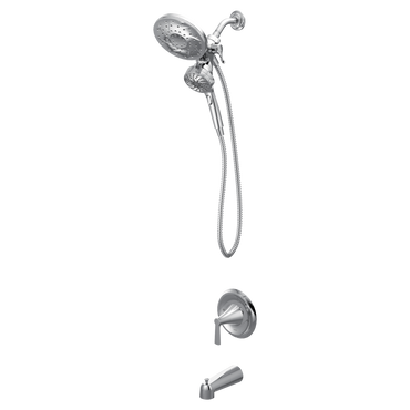Moen 82310 Mikah Chrome Tub Shower Faucet Set Posi-Temp Trim Kit - 1