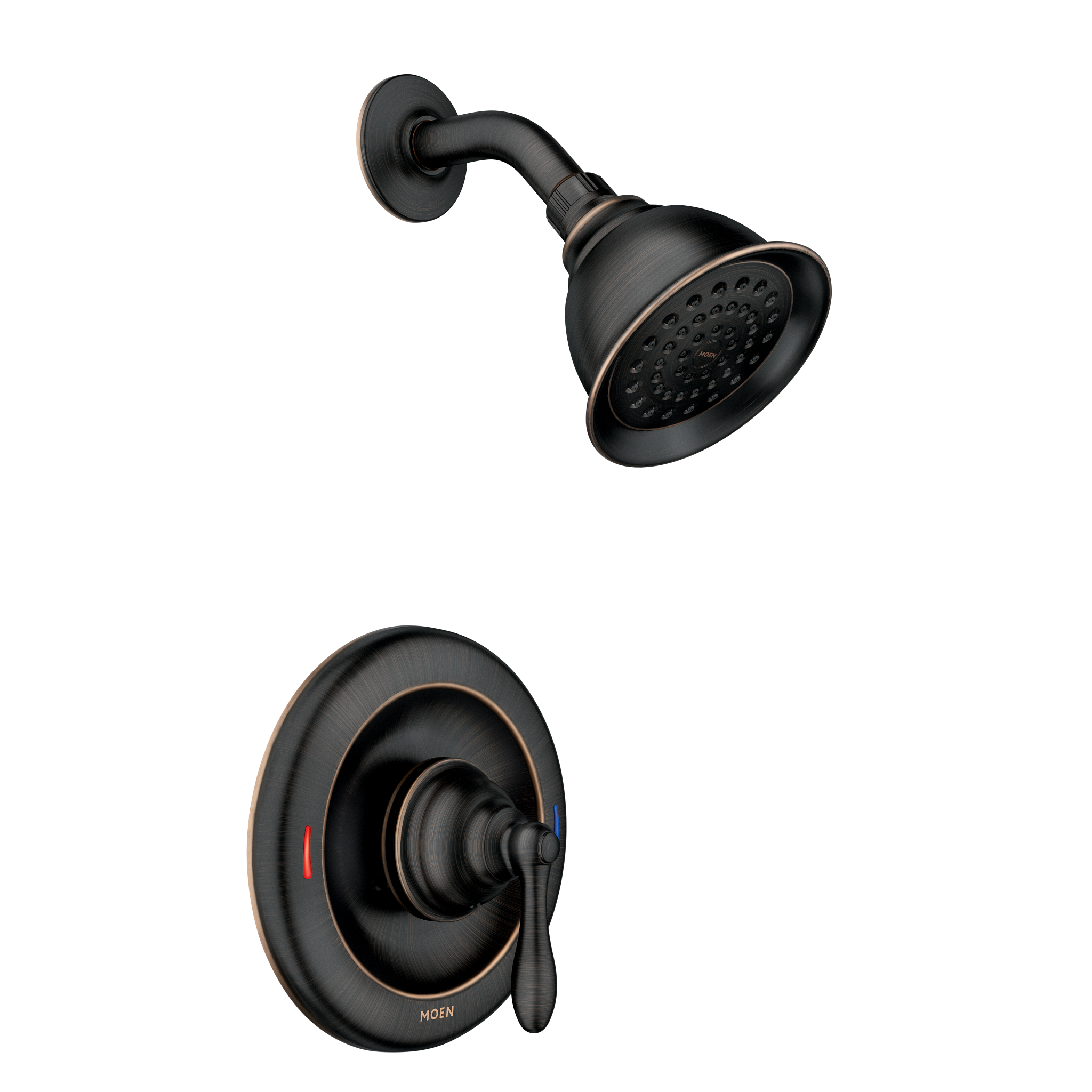 Moen 82495EPBRB Caldwell Shower Faucet Set Mediterranean Bronze Posi-Temp - 1