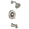 Moen 82550SRN Darcy Spot Resist Brushed Nickel Tub Shower Faucet Posi-Temp