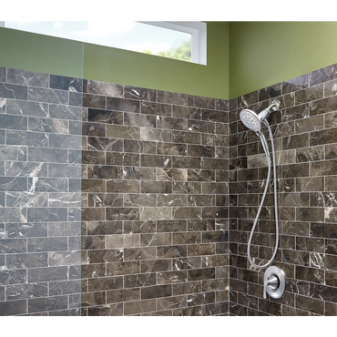 Moen 82550SRN Darcy Spot Resist Brushed Nickel Tub Shower Faucet Posi-Temp - 2