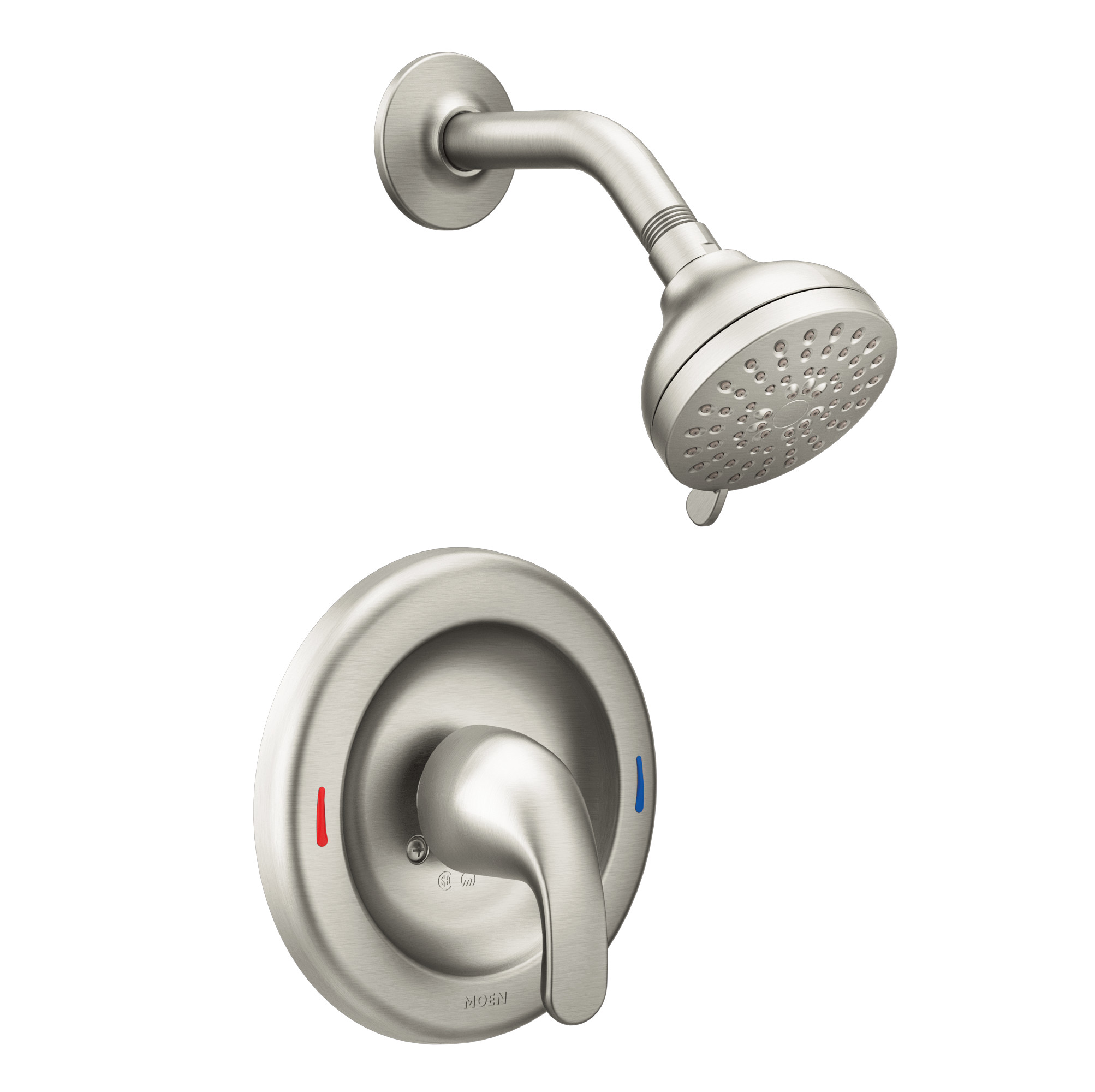 Moen 82604SRN Adler Spot Resist Brushed Nickel Posi-Temp Shower Trim Kit - 1