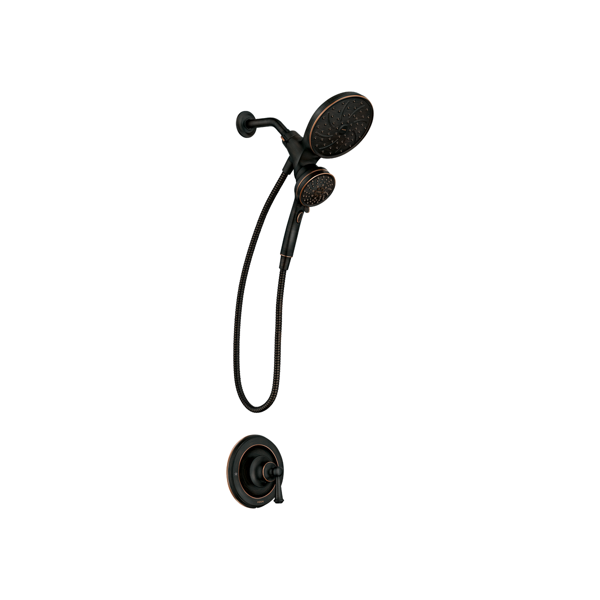 Moen 82610BRB Brecklyn Tub Shower Mediterranean Bronze Magnetix Handheld - 1