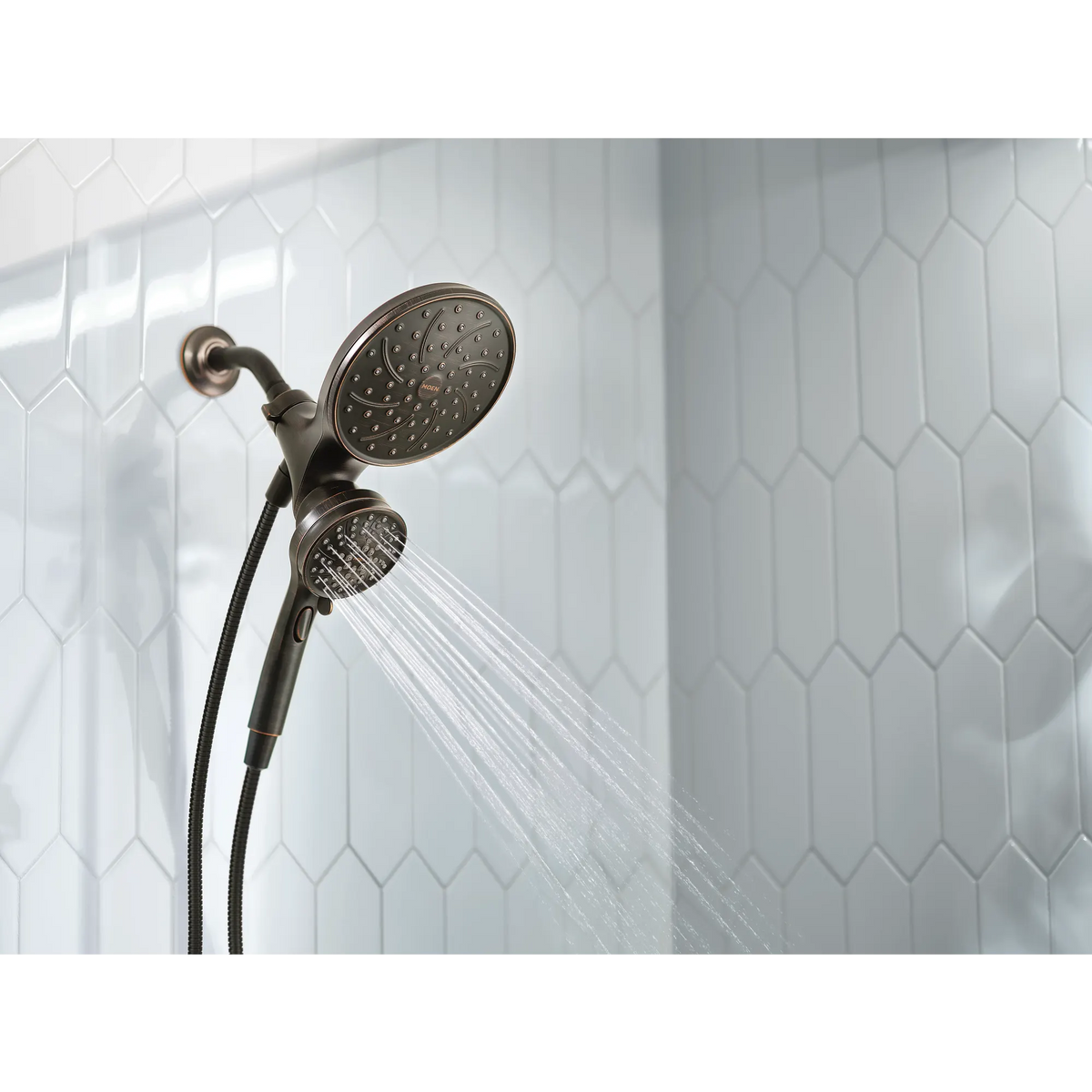 Moen 82610BRB Brecklyn Tub Shower Mediterranean Bronze Magnetix Handheld - 5