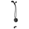 Moen 82775BL Beric Matte Black Tub Shower Faucet 5-Spray Posi-Temp Trim