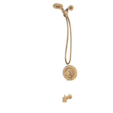 Moen 82775BZG Beric Bronzed Gold Tub Shower Faucet 5-Spray Posi-Temp Trim - 1