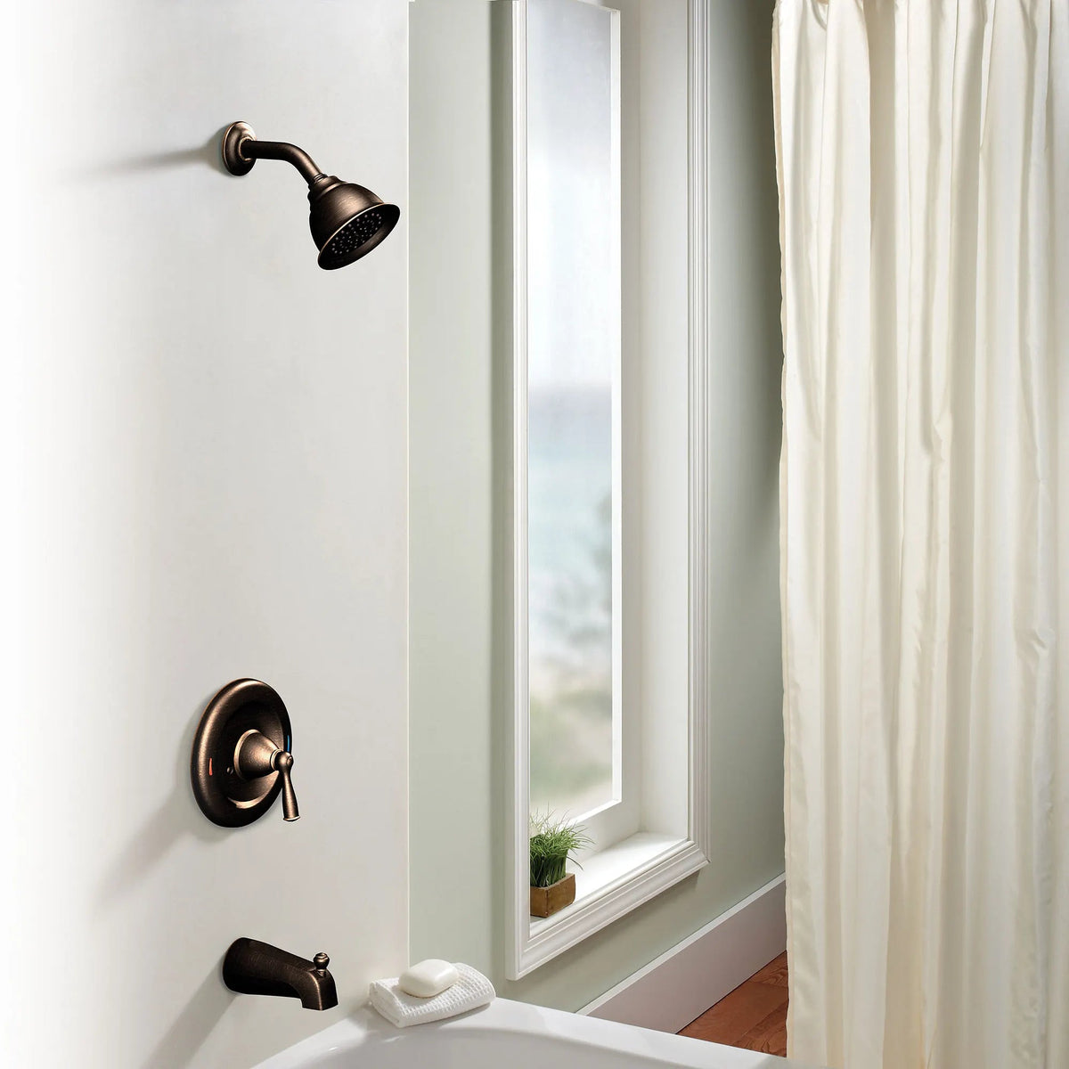 Moen 82910BRB Banbury Mediterranean Bronze Tub Shower Trim Posi-Temp - 2