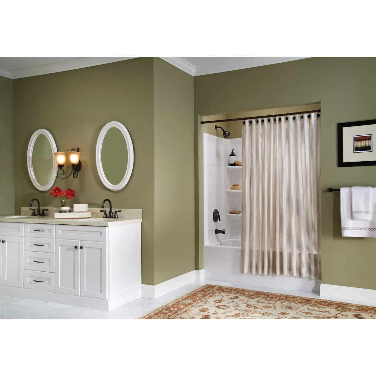 Moen 82910BRB Banbury Mediterranean Bronze Tub Shower Trim Posi-Temp - 3