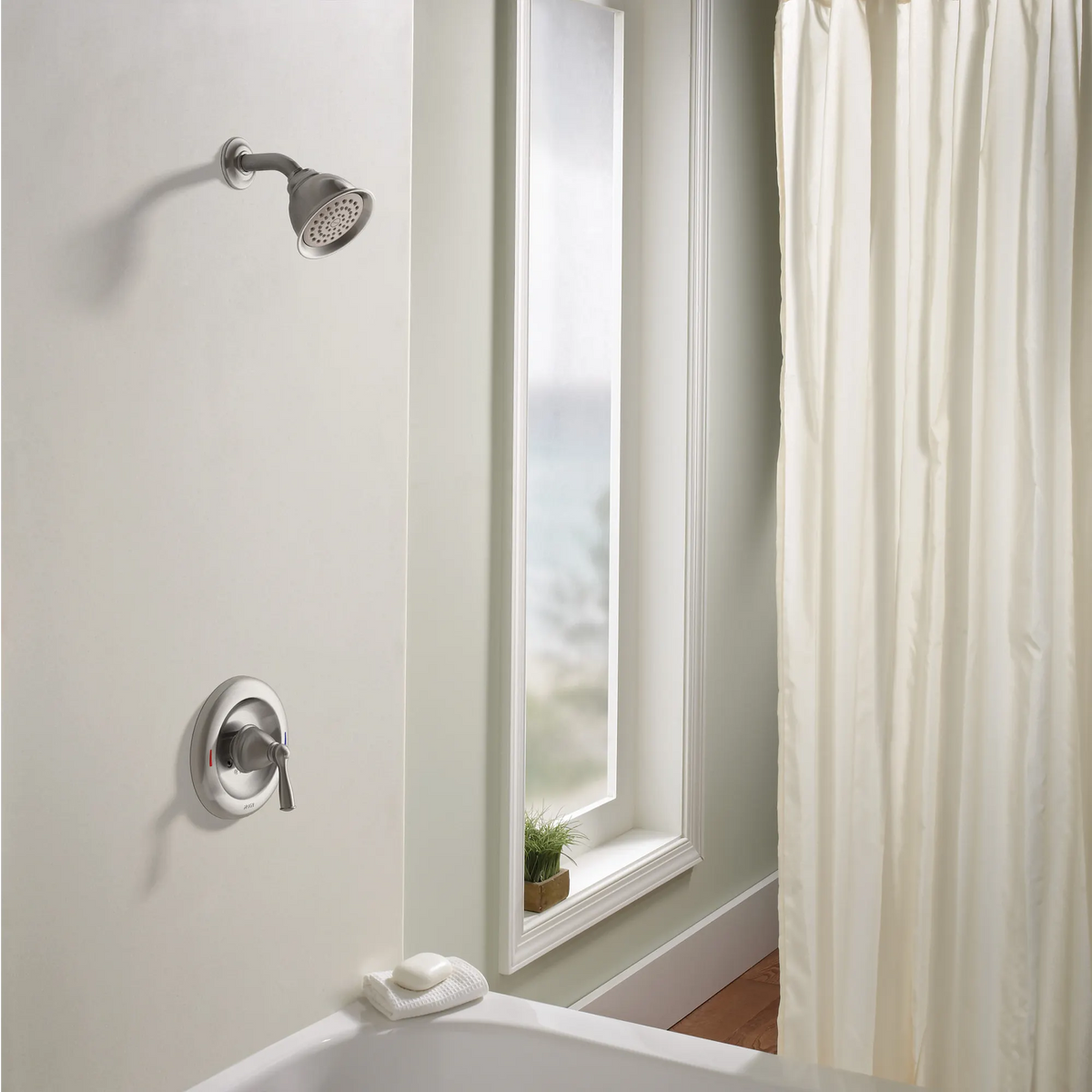 Moen 82912SRN Banbury Spot Resist Brushed Nickel Shower Faucet Posi-Temp - 3