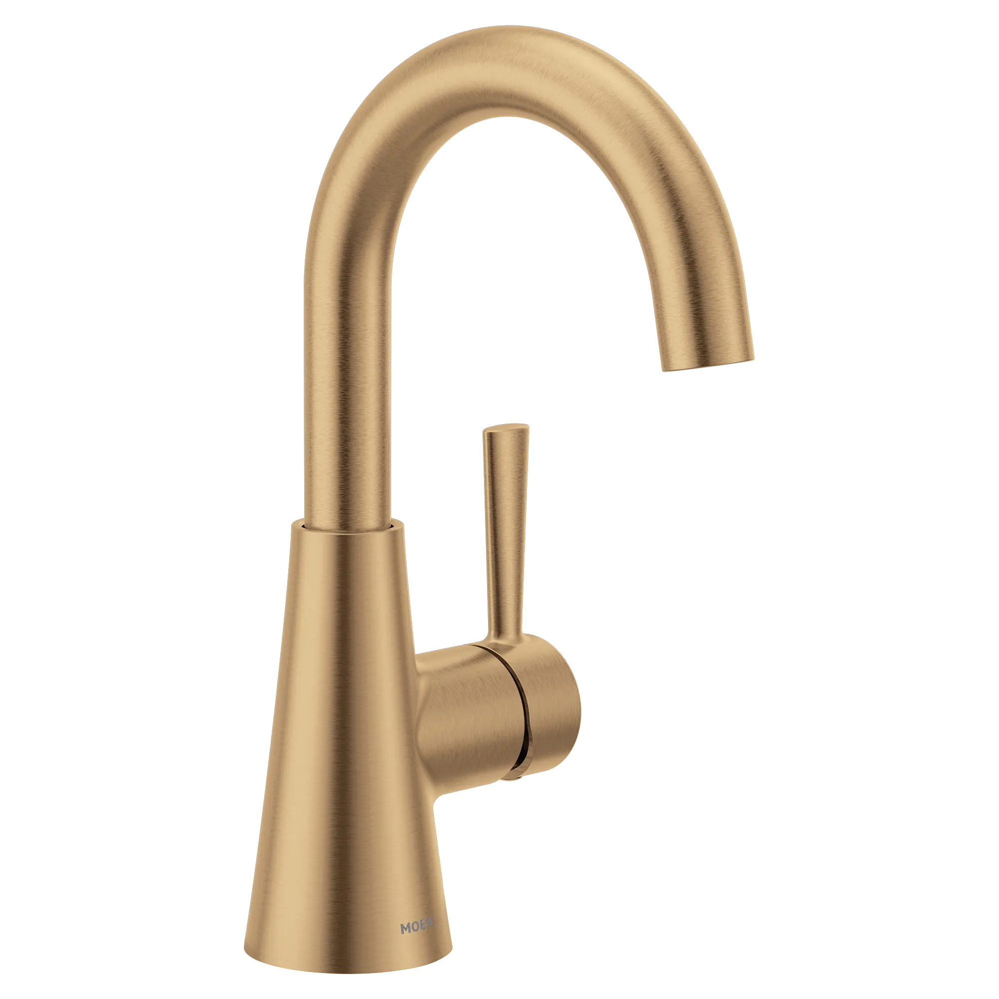 Moen 84021BZG Ronan One-Handle High Arc Bathroom Faucet Bronzed Gold - 1