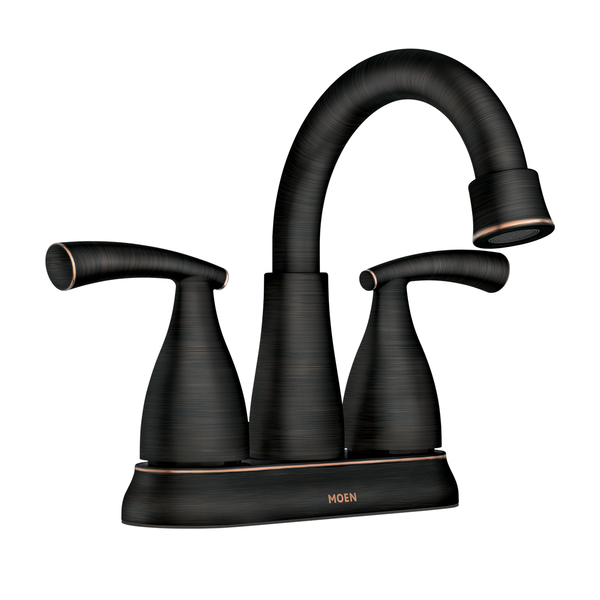 Moen 84128BRB Essie Two-Handle High Arc Bathroom Faucet Mediterranean Bronze - 1