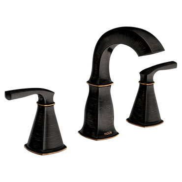 Moen 84722BRB Finney Two-Handle High Arc Bathroom Faucet Mediterranean Bronze - 1