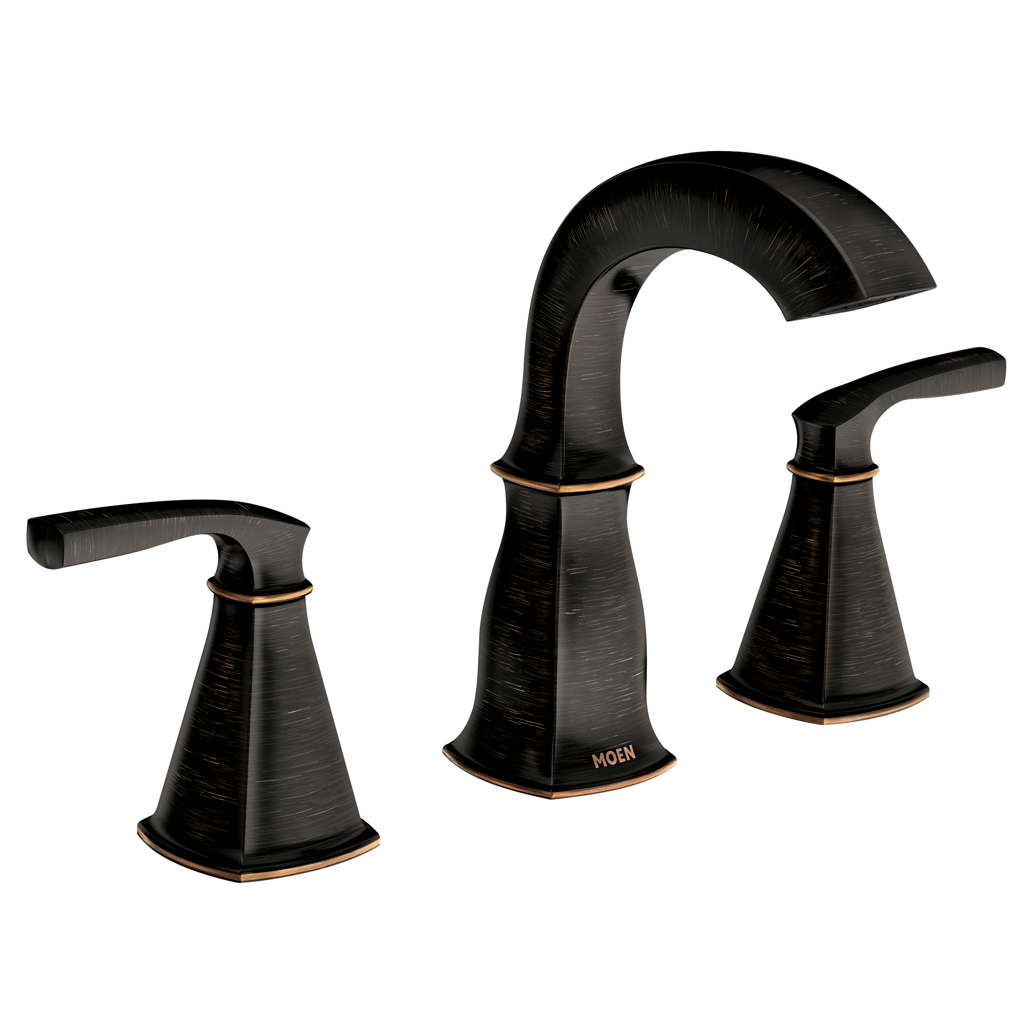 Moen 84722BRB Finney Two-Handle High Arc Bathroom Faucet Mediterranean Bronze - 1