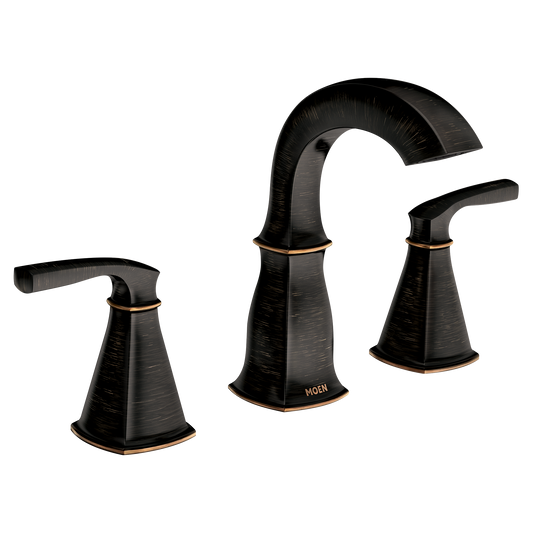 Moen 84722BRB Finney Two-Handle High Arc Bathroom Faucet Mediterranean Bronze - 1