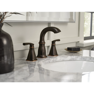 Moen 84722BRB Finney Two-Handle High Arc Bathroom Faucet Mediterranean Bronze - 2